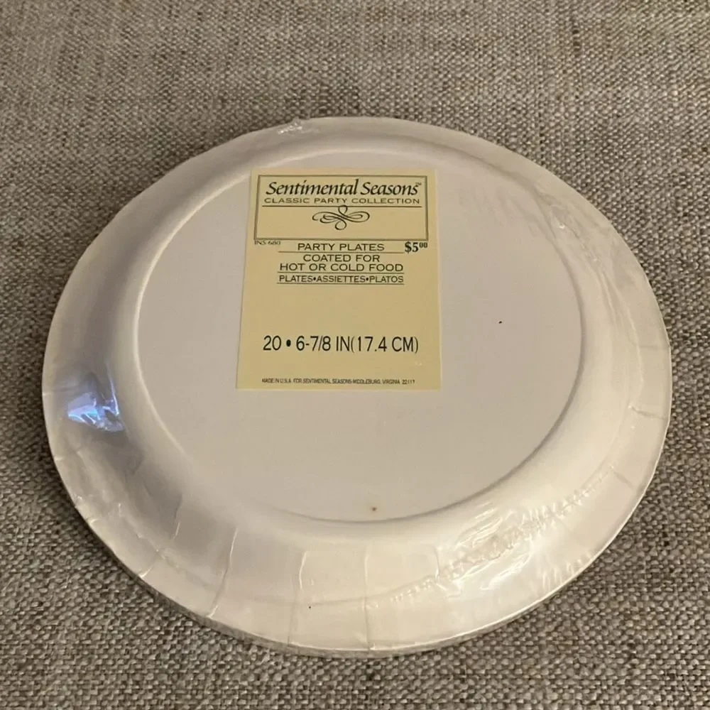 New Package of Paper Plates